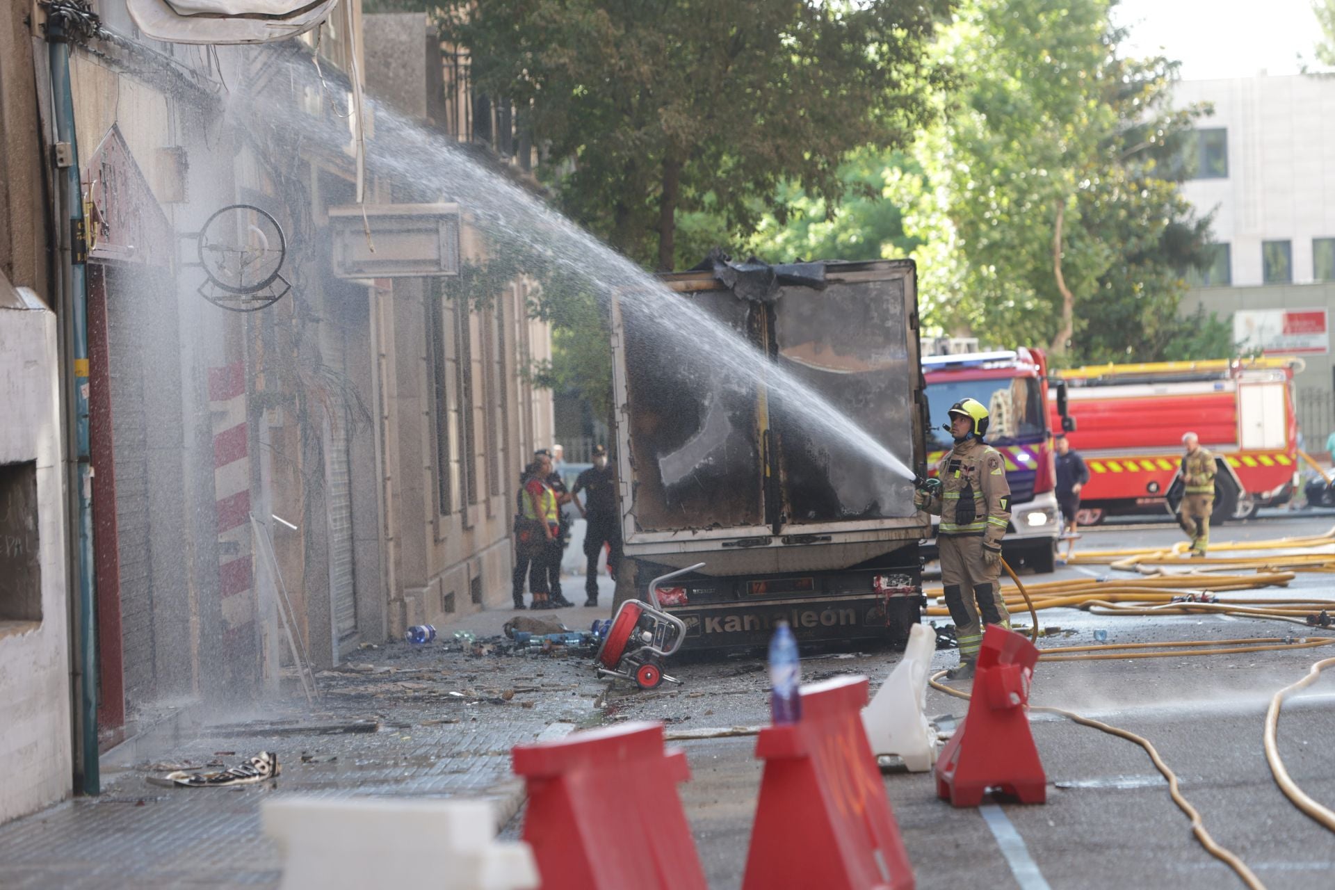 Explosión de una tubería de gas en Zamora