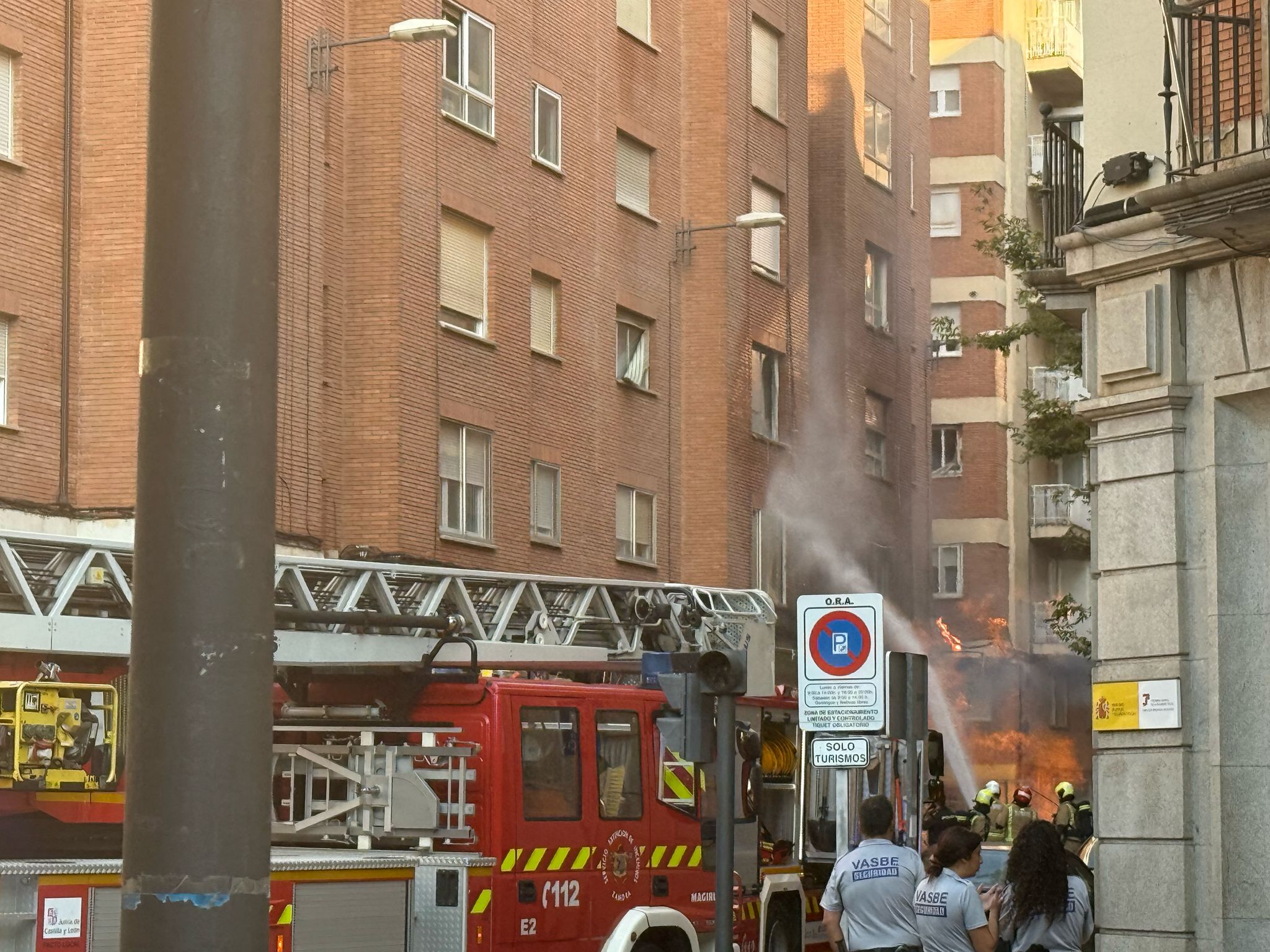 Explosión de una tubería de gas en Zamora