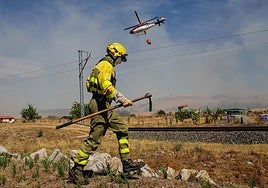 Incendio forestal hace unos días en la provincia de Salamanca.