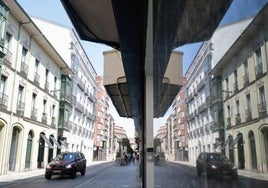 Viviendas de lujo en la calle Claudio Moyano de Valladolid, una de las más caras de la ciudad.