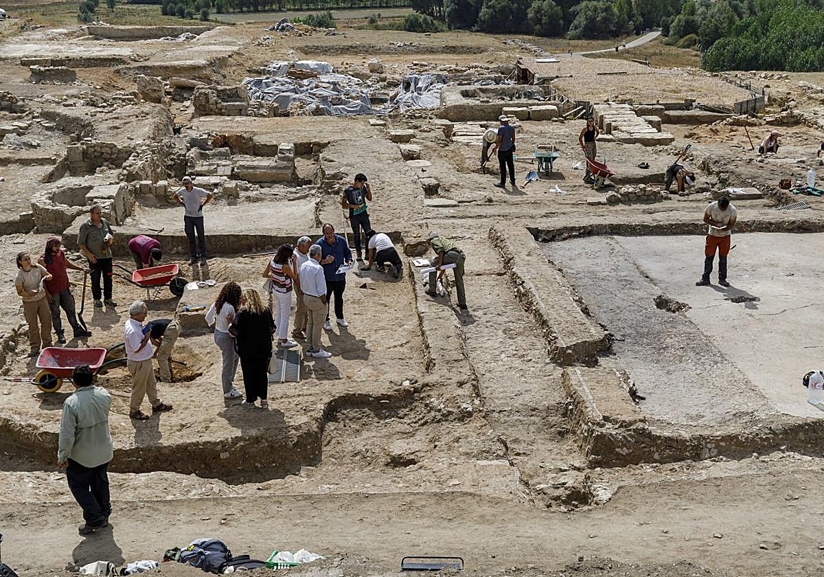 Trabajos en el yacimiento de Confloenta, en la provincia de Segovia.