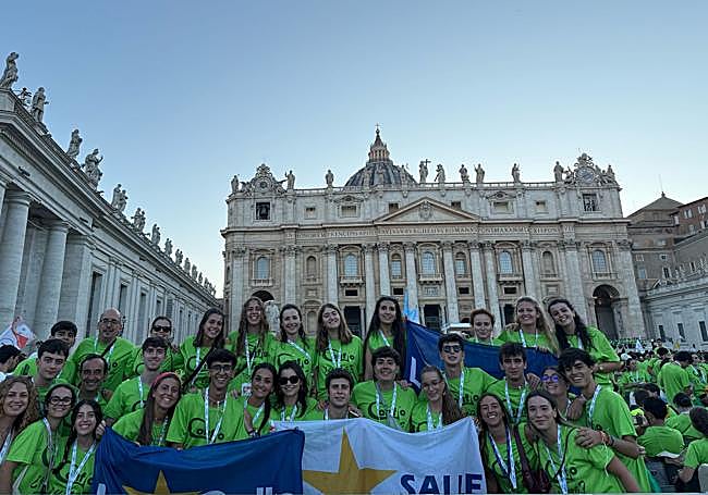 La delegaión vallisoletana de La Salle, en San Pedro.