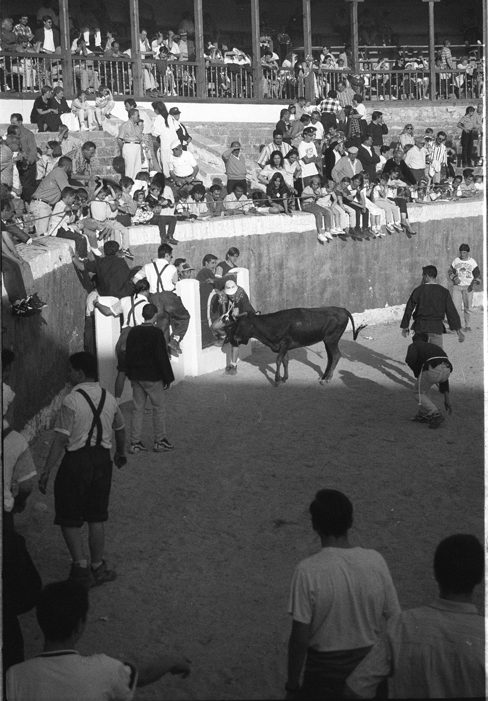 Encierro en las fiestas de San Juan de Medina de Rioseco. 15 de junio de 1998.
