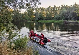 Dispositivo de búsqueda de un joven en el río Águeda en Ciudad Rodrigo a finales de junio.