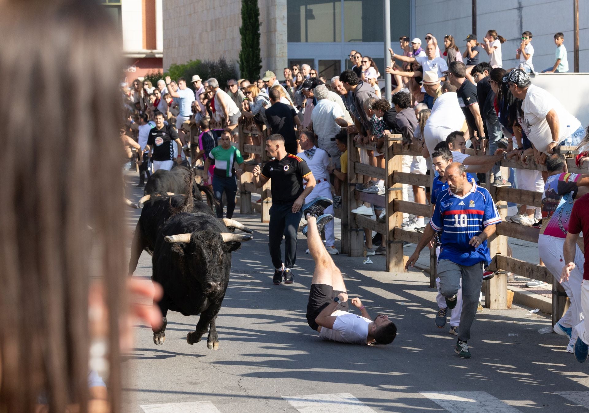 Uno de los heridos del cuarto encierro de Íscar.