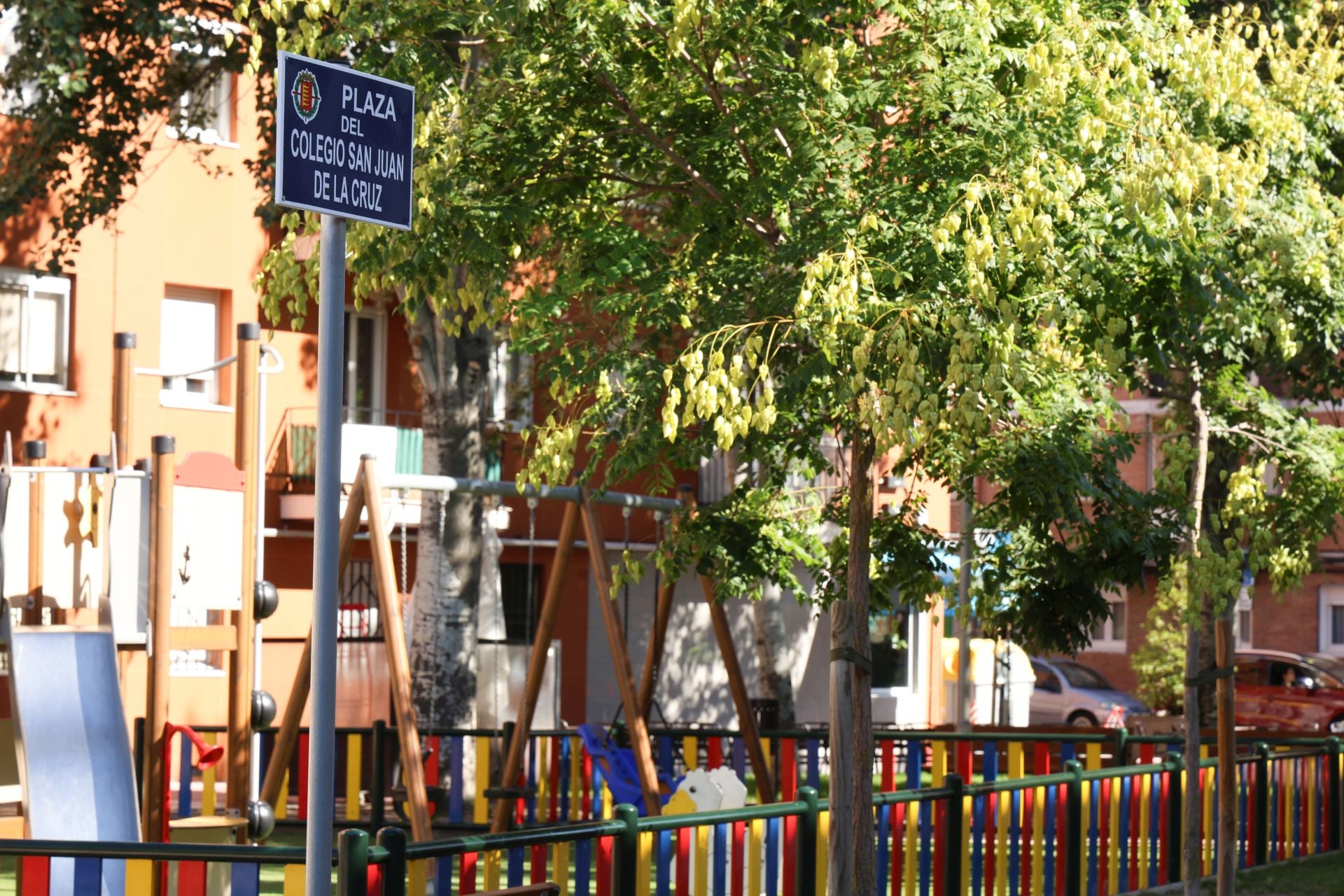 Estado de las obras en el solar del antiguo colegio San Juan de la Ctruz