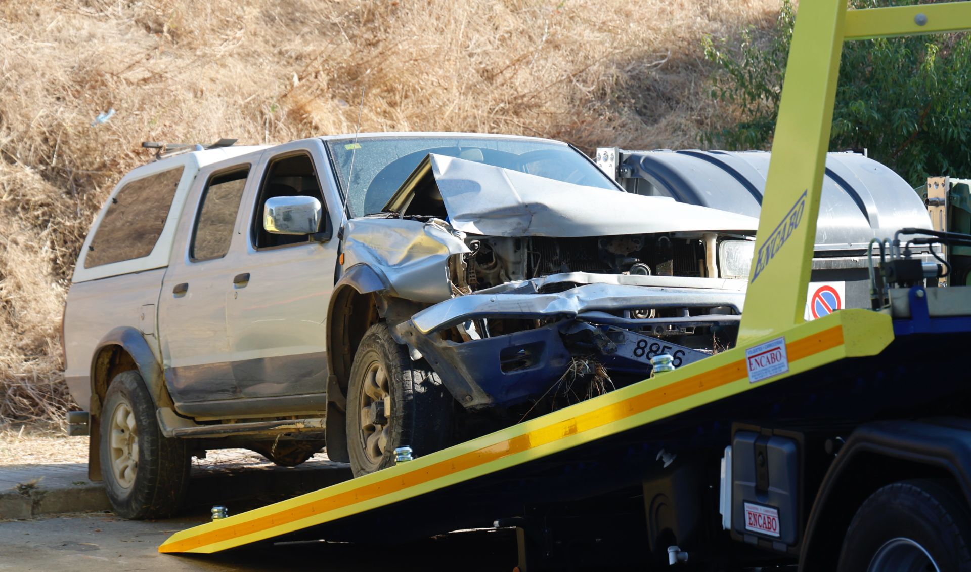 Imágenes tras el accidente en la pasarela de Francisco Vighi