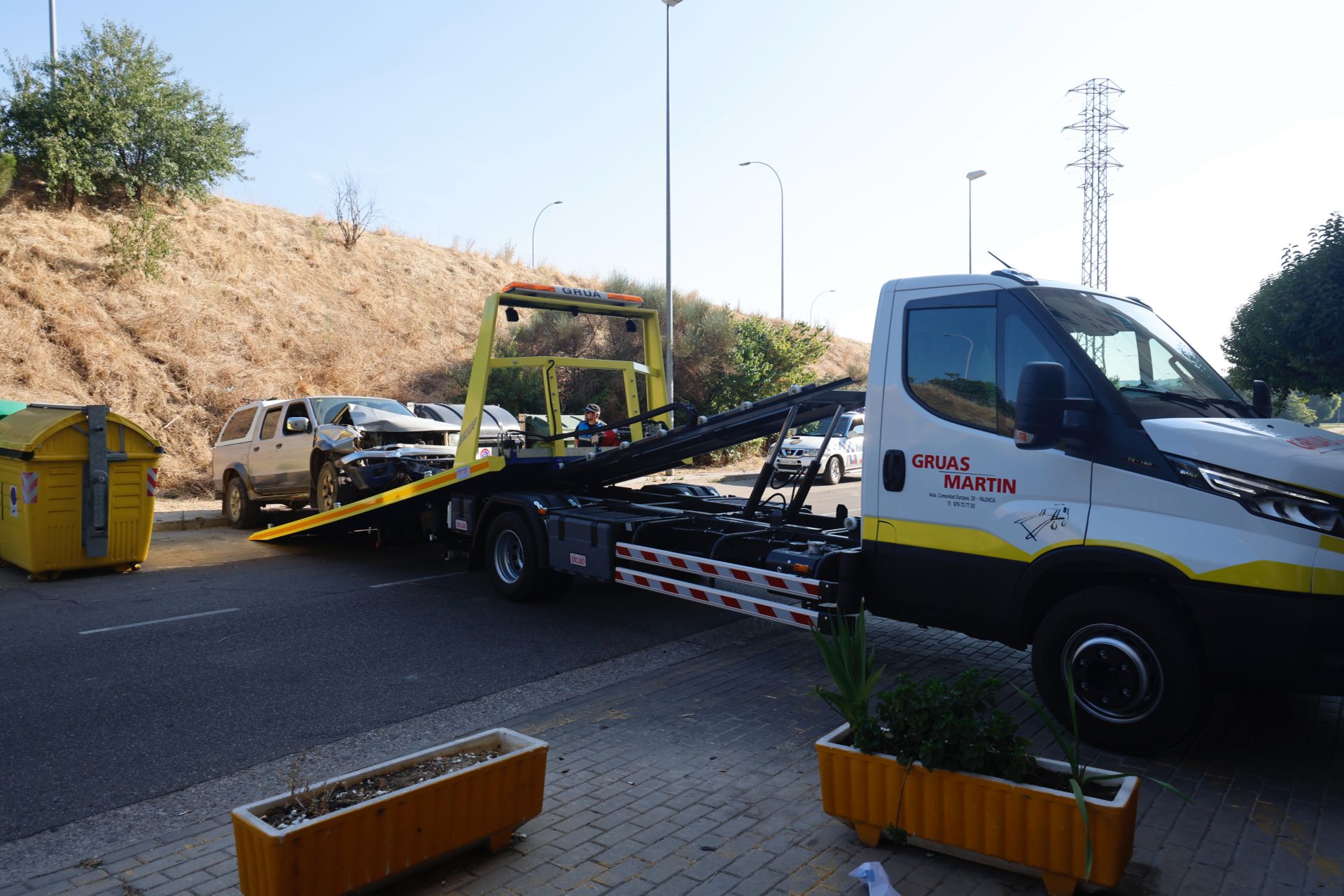 Imágenes tras el accidente en la pasarela de Francisco Vighi
