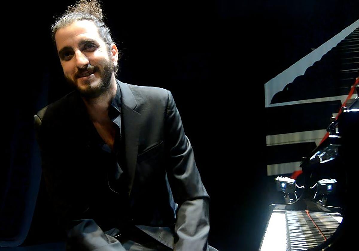 El pianista Jorge Bedoya en el Auditorio Municipal de Tudela de Duero.