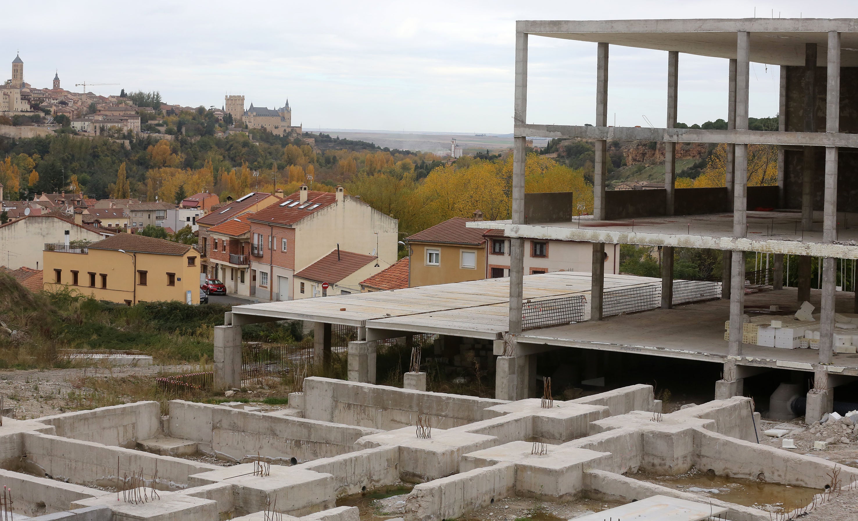 Estado del futuro edificio de FP en el barrio de San Lorenzo.