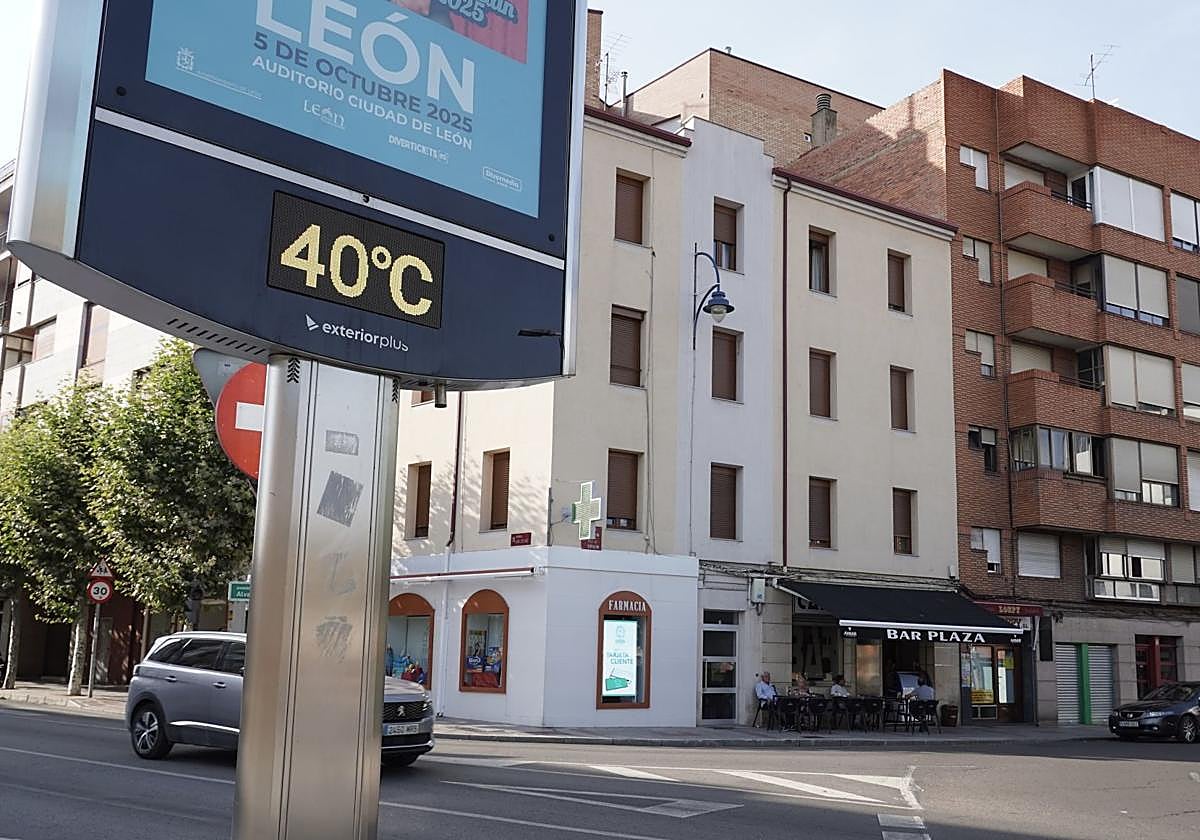 Altas temperaturas en León.