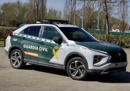 Vehículo de la Guardia Civil en Valladolid, en imagen de archivo.