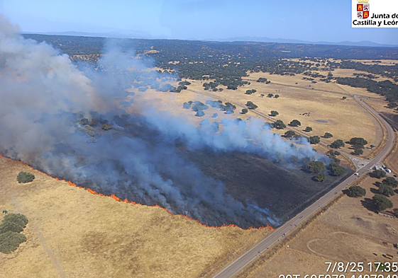 El incendio en Carpio de Azaba