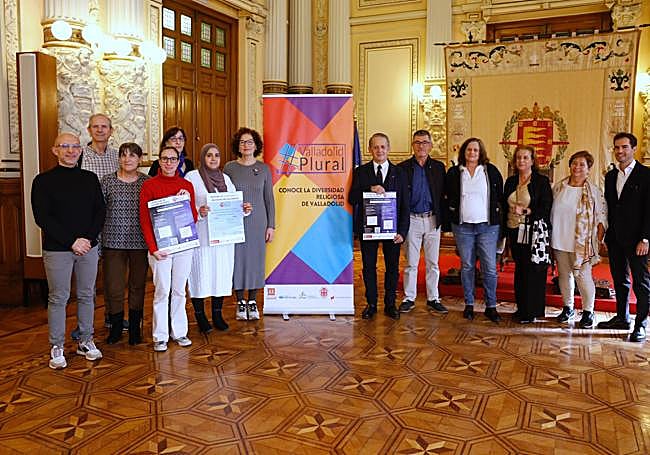 Presentación en la Casa Consistorial, el pasado otoño, de las actividades de Valladolid Plural, organizada por La Merced Migraciones, Red Íncola, Sociedad Bíblica Española y la Iglesia Evangélica la Roca.