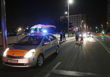 Le requisan una navaja de 14 centímetros tras dar positivo en alcohol en el Paseo de Zorrilla