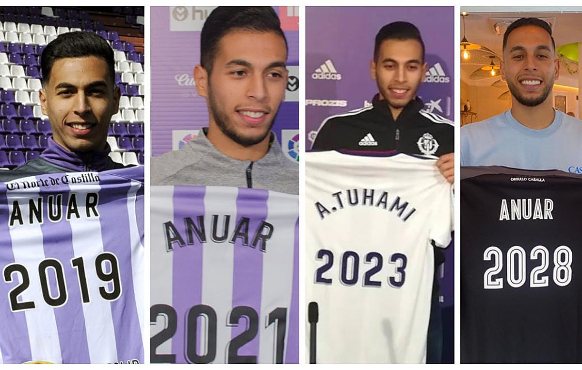 Anuar Mohamed Tuhami en sus últimas etapas, incluida la última firmada en Ceuta.