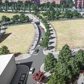 Infografía del túnel para coches que uniría la calle Hípica (Paseo de Zorrilla) con Ciudad de la Comunicación.