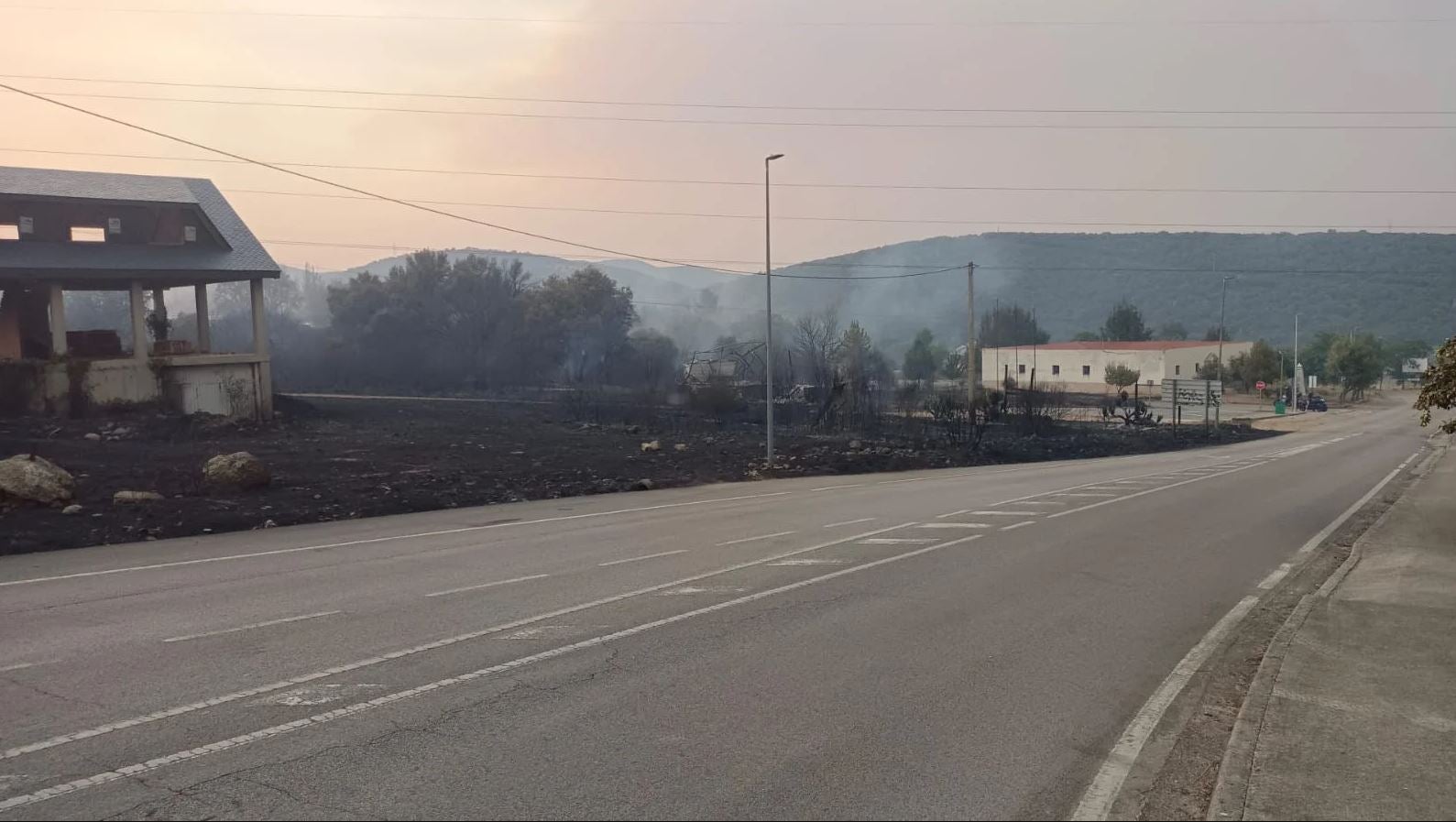 Las imágenes del incendio en Las Médulas