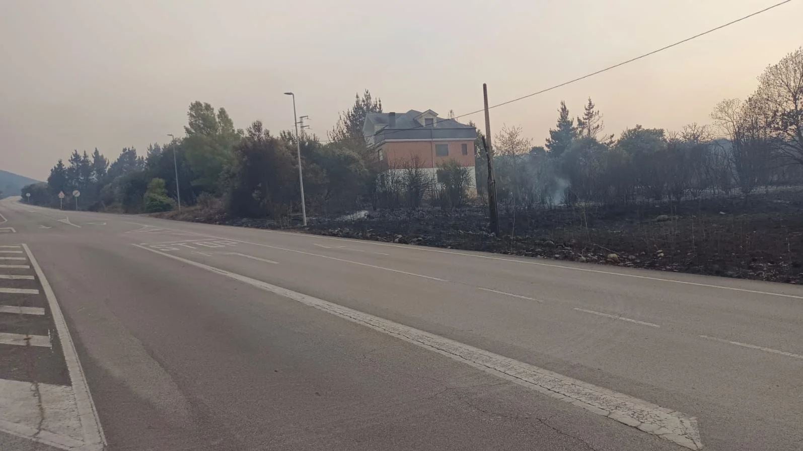 Las imágenes del incendio en Las Médulas