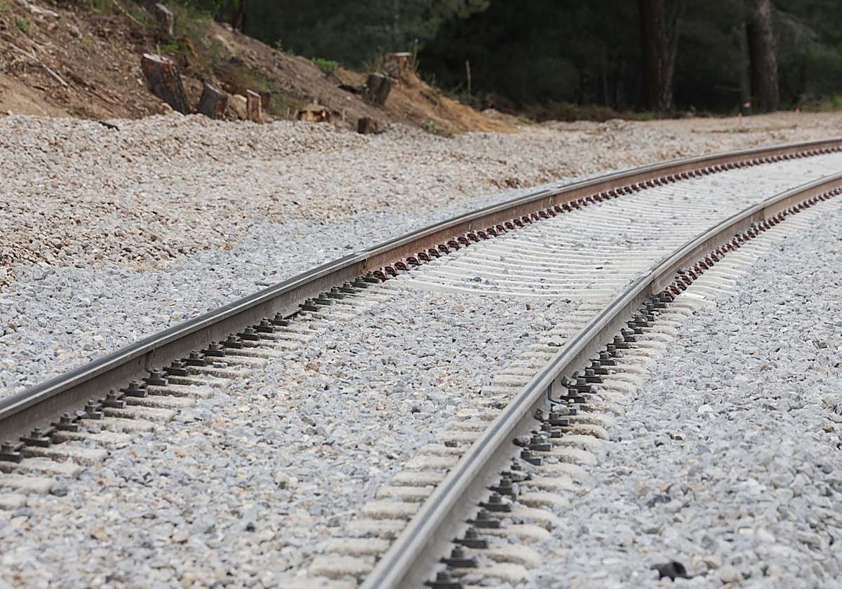Obras ferroviarias en Valladolid, en una foto de archivo.