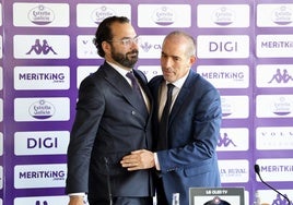 Orta y Almada, en la presentación del técnico.