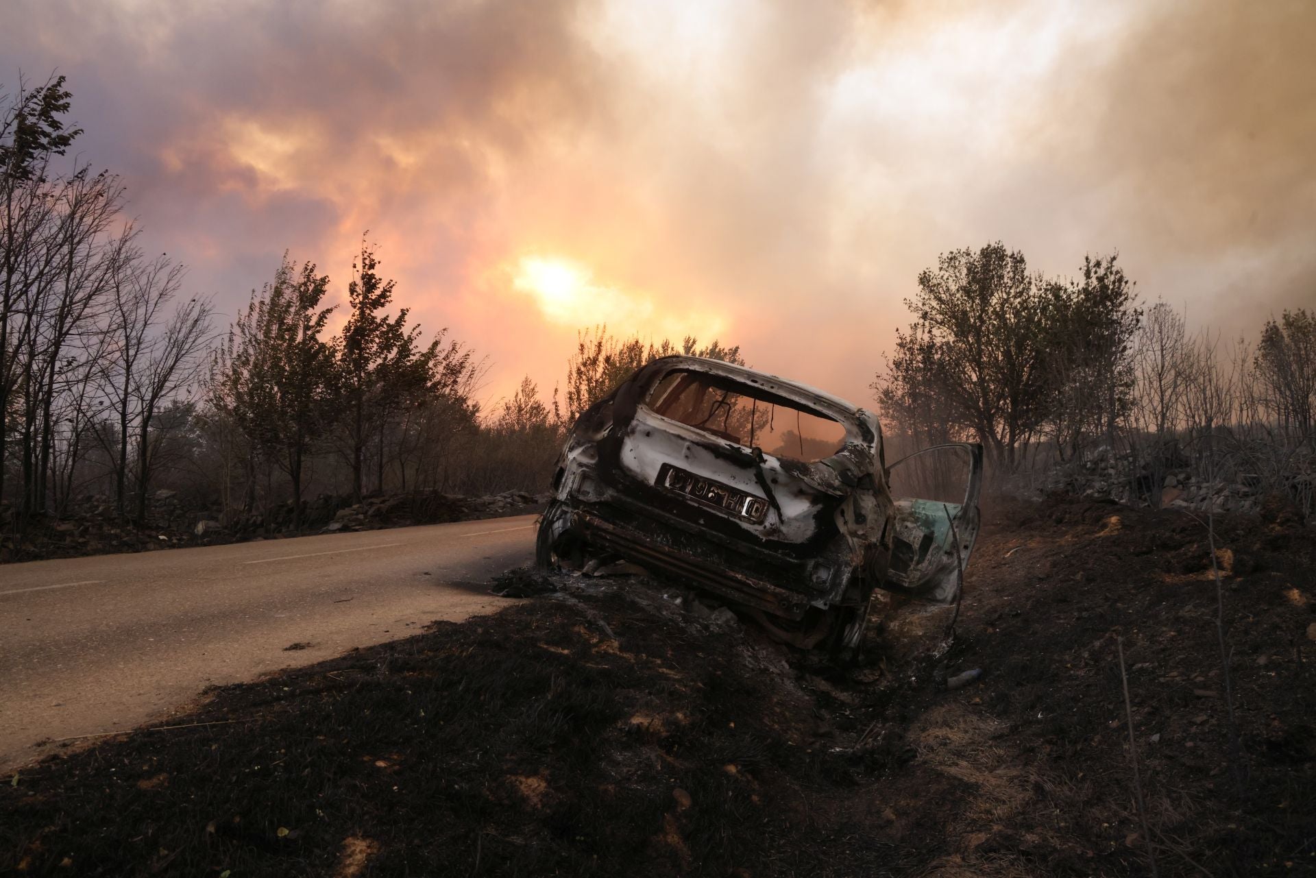 El incendio se descontrola hacia Abejera
