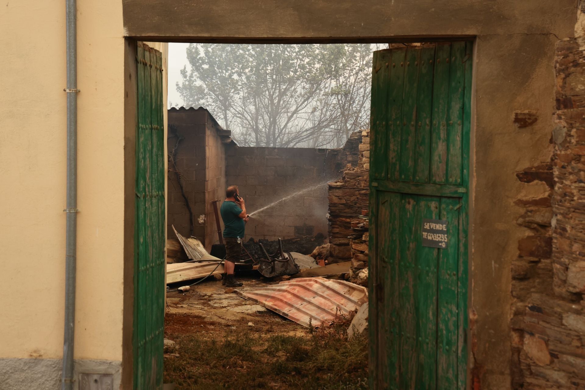 El incendio se descontrola hacia Abejera