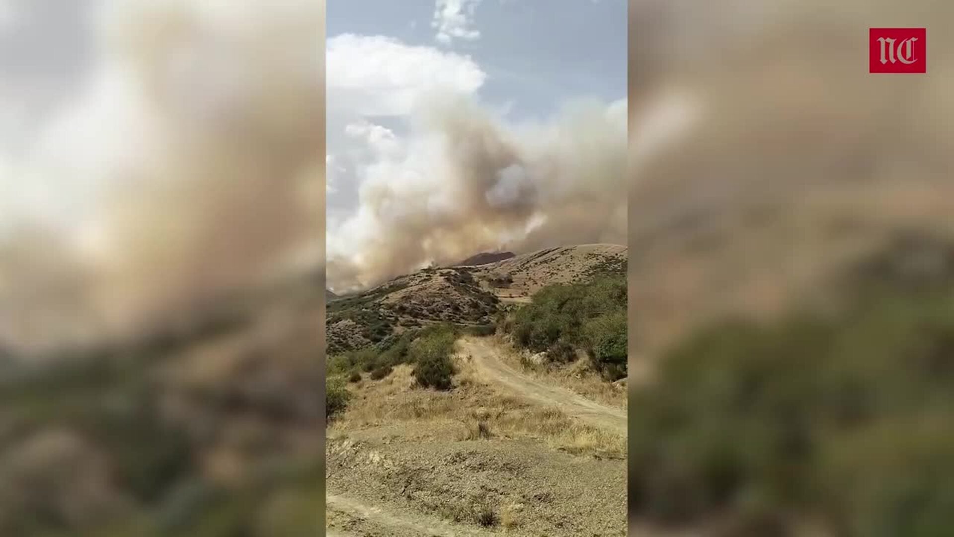 Incendio de Resoba y confinan Lebanza y El Campo