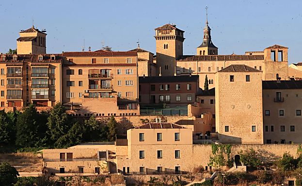 Fachadas del casco antiguo de Segovia.