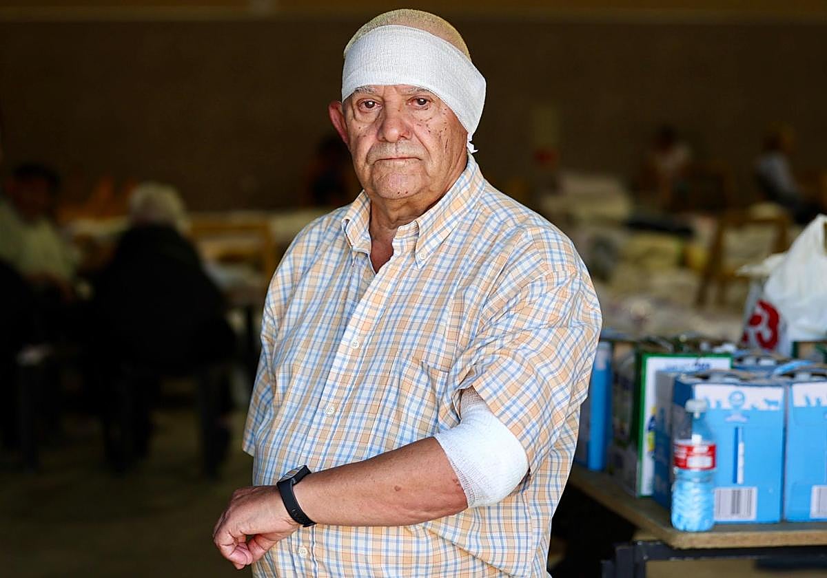 Un herido por el incendio de Zamora: «El fuego llegó como si hubiera rociado con gasolina»