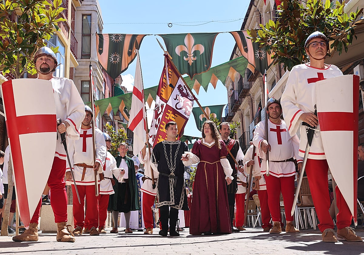 Recreación de la llegada de los infantes Isabel y Alfonso a las ferias de Medina.