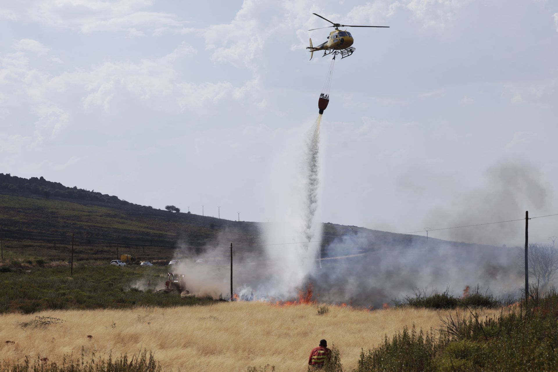 Las imágenes del incendio de Abejera de este jueves 14 de agosto