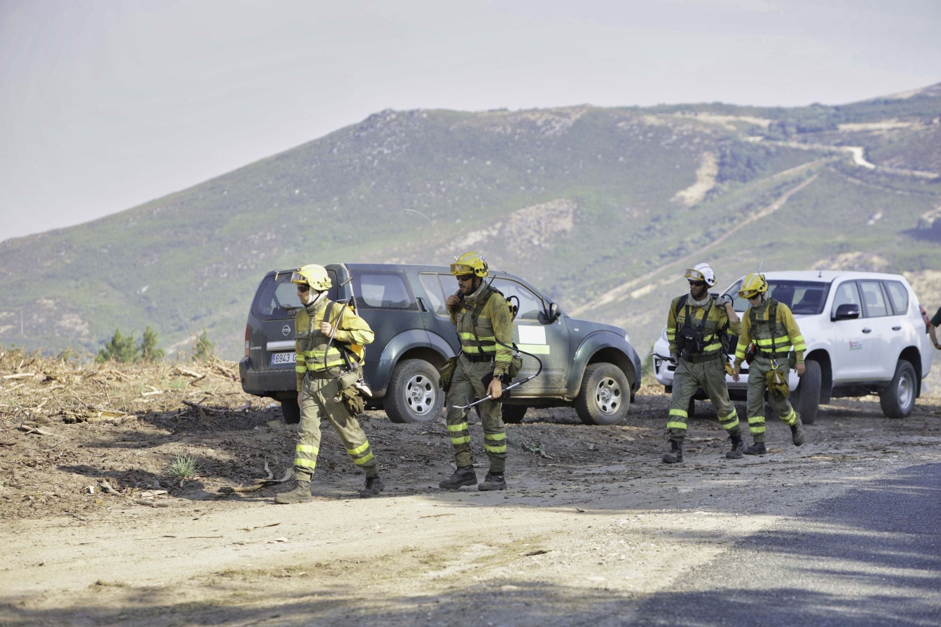 El incendio afecta la frontera entre Castromil, en la provincia de Zamora y Galicia