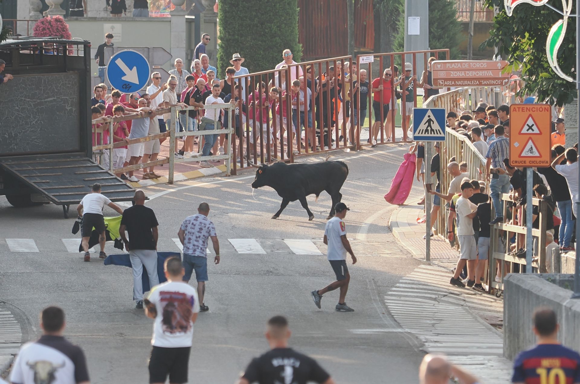 Las imágenes del encierro de Tudela de Duero de este viernes