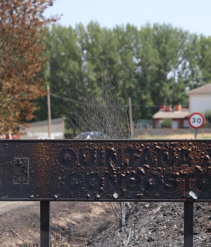 Imagen secundaria 2 - Varios de los efectos del incendio de Molezuelas en León