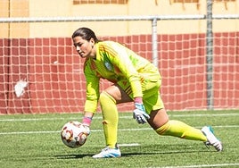 Judith de Frutos durante un partido.