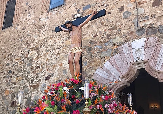 Procesión del Cristo en Benavides.