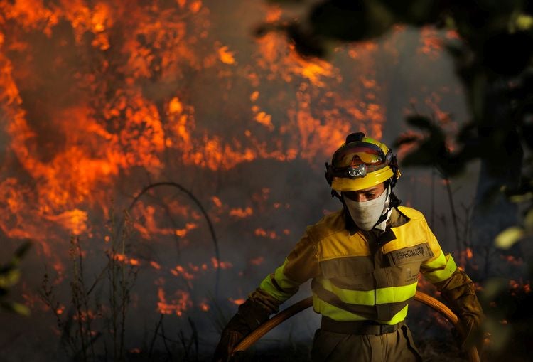 El incendio forestal en El Payo en nivel 2