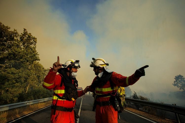 El incendio forestal en El Payo en nivel 2
