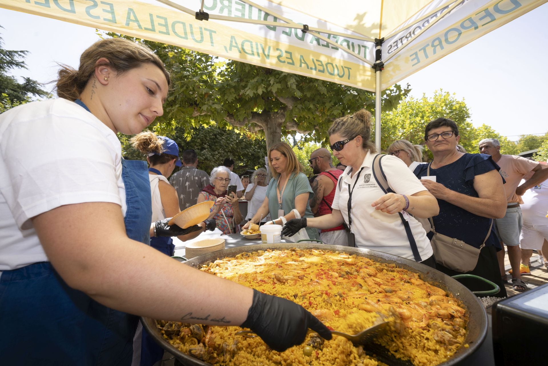 La paellada de Tudela, en imágenes