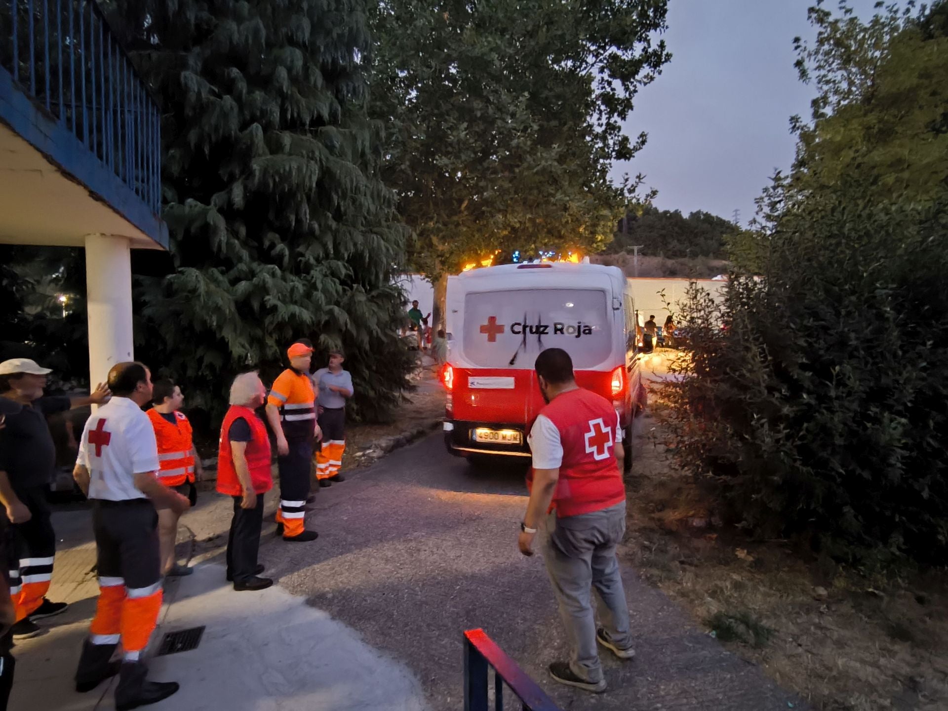 Guardo acoge a evacuados por los incendios