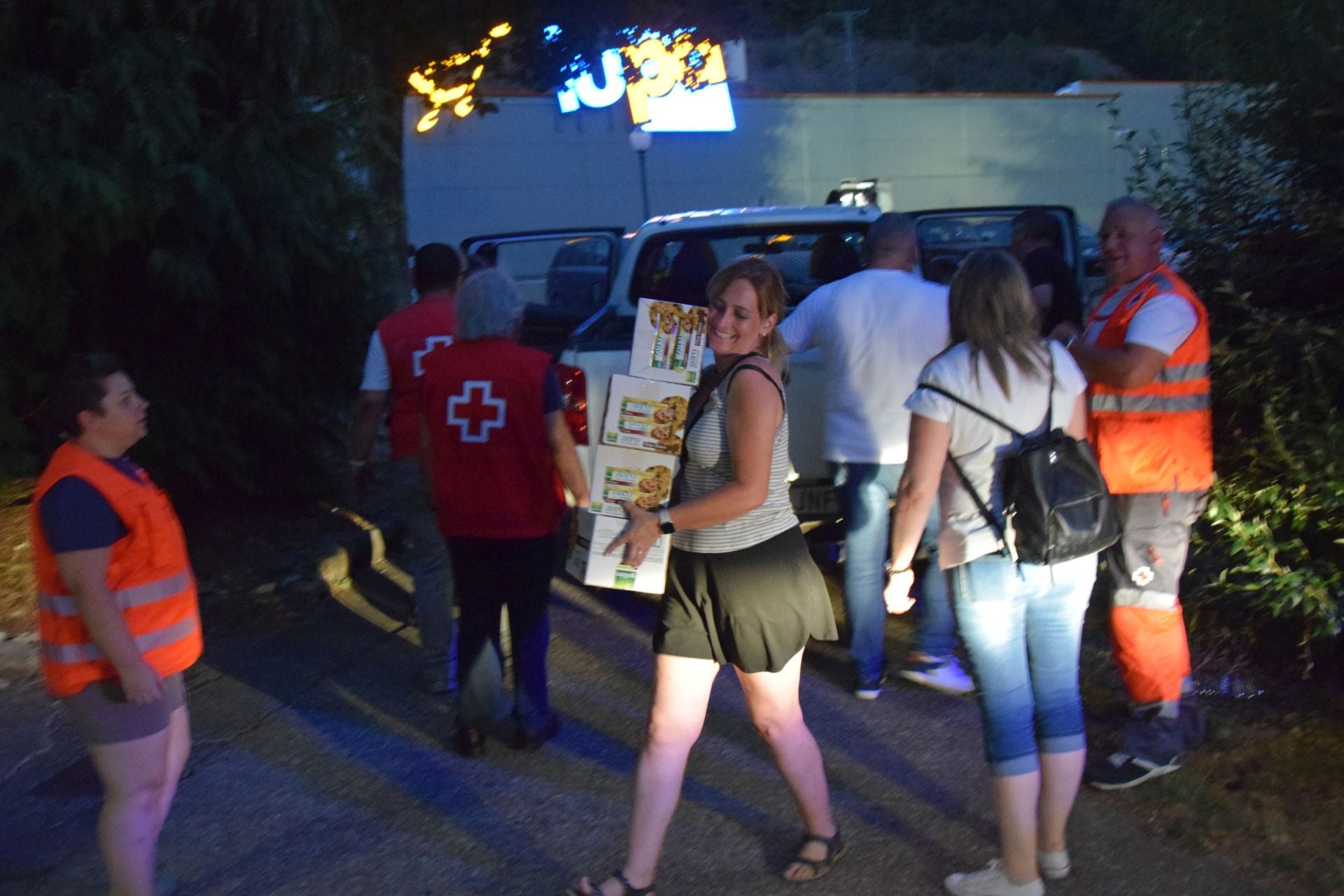 Guardo acoge a evacuados por los incendios