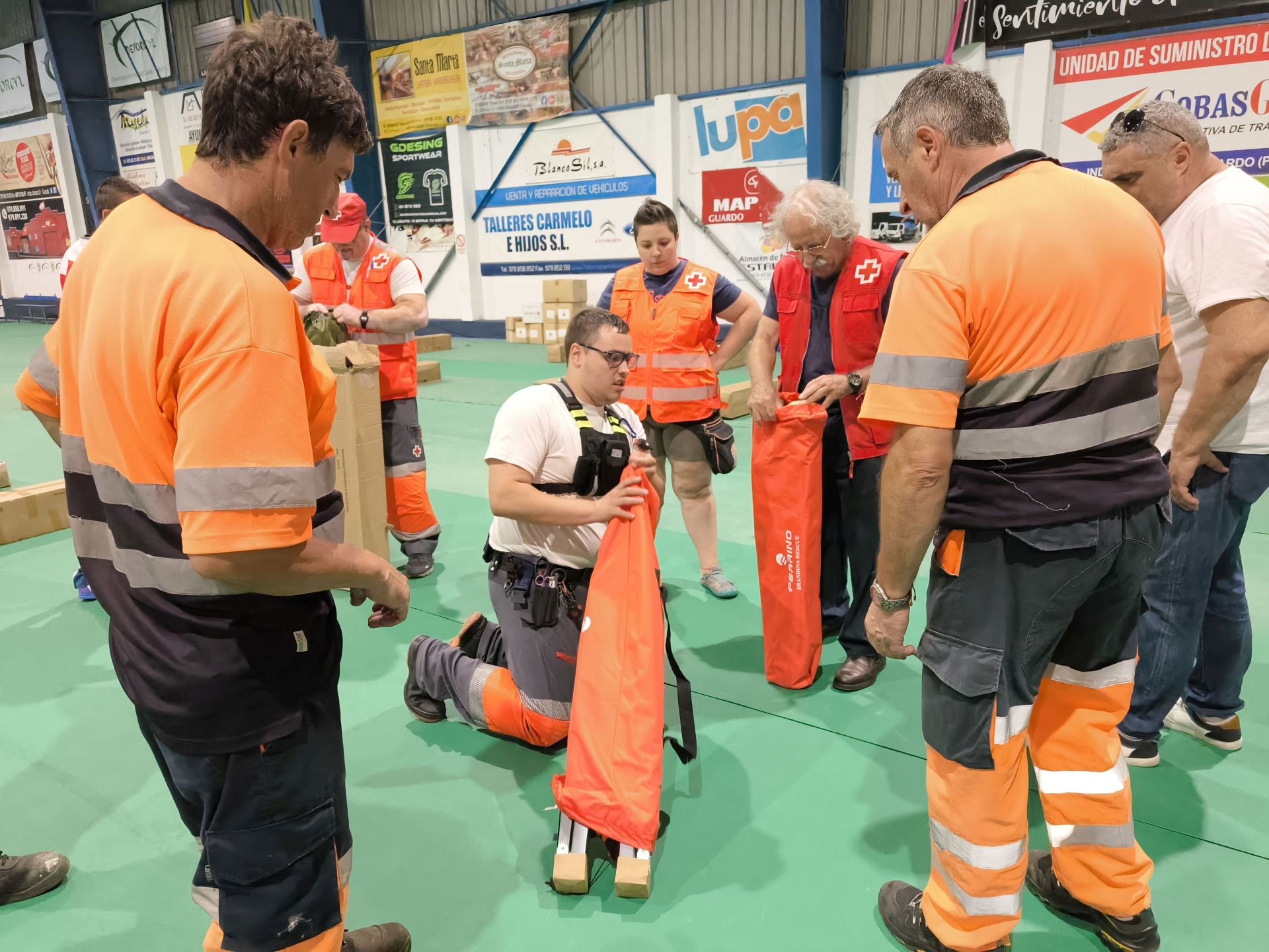 Guardo acoge a evacuados por los incendios
