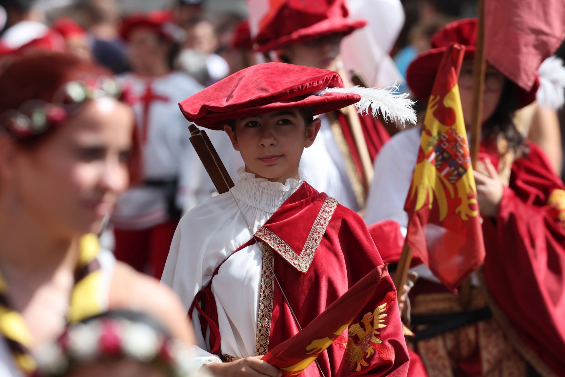 Ambiente en la Feria Renacentista de Medina del Campo este sábado