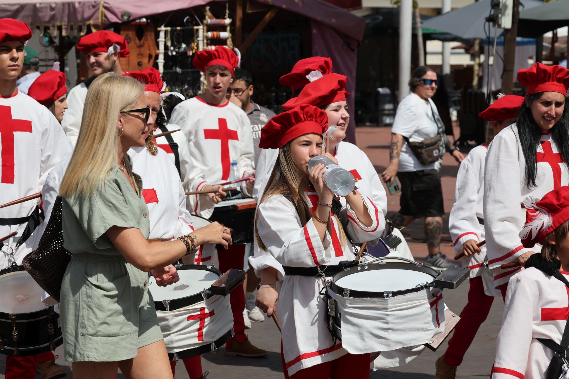 Ambiente en la Feria Renacentista de Medina del Campo este sábado