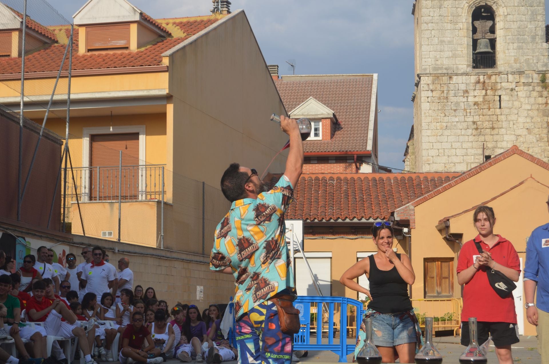 Las imágenes de la celebración de VI concurso de habilidad con el porrón de Tudela de Duero