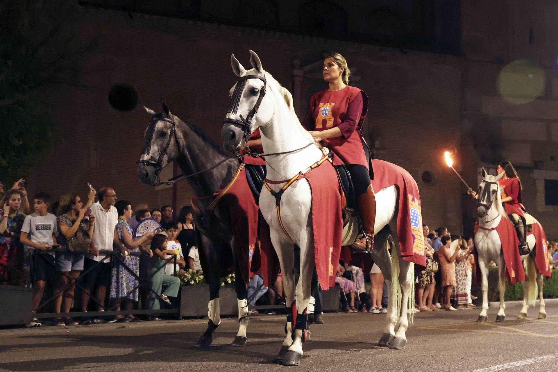 Recreación de la quema de Medina del Campo en la Semana Renacentista