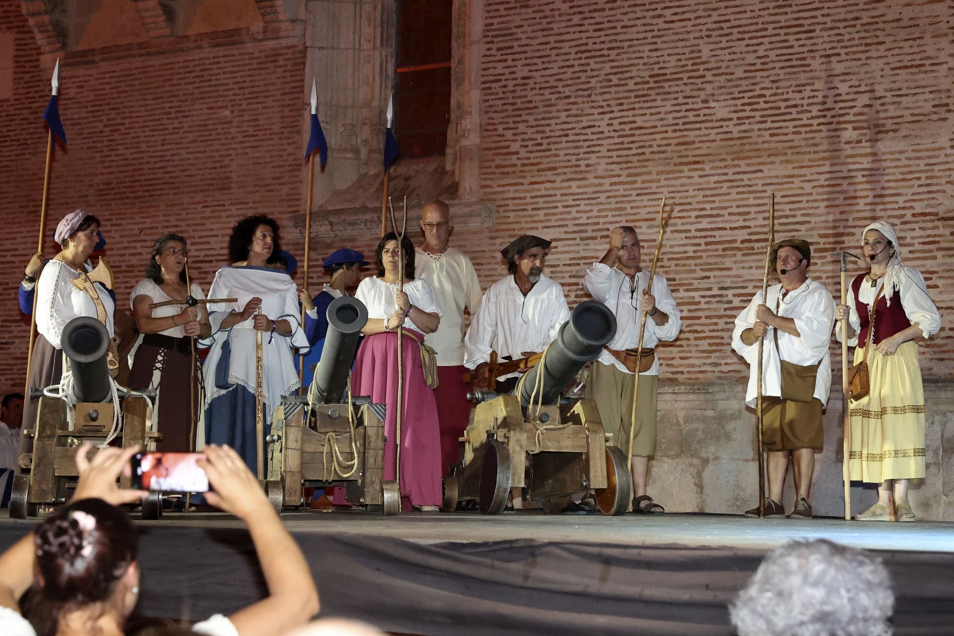 Recreación de la quema de Medina del Campo en la Semana Renacentista