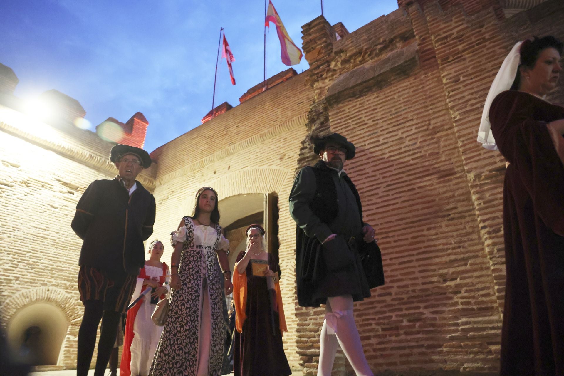 Recreación de la quema de Medina del Campo en la Semana Renacentista