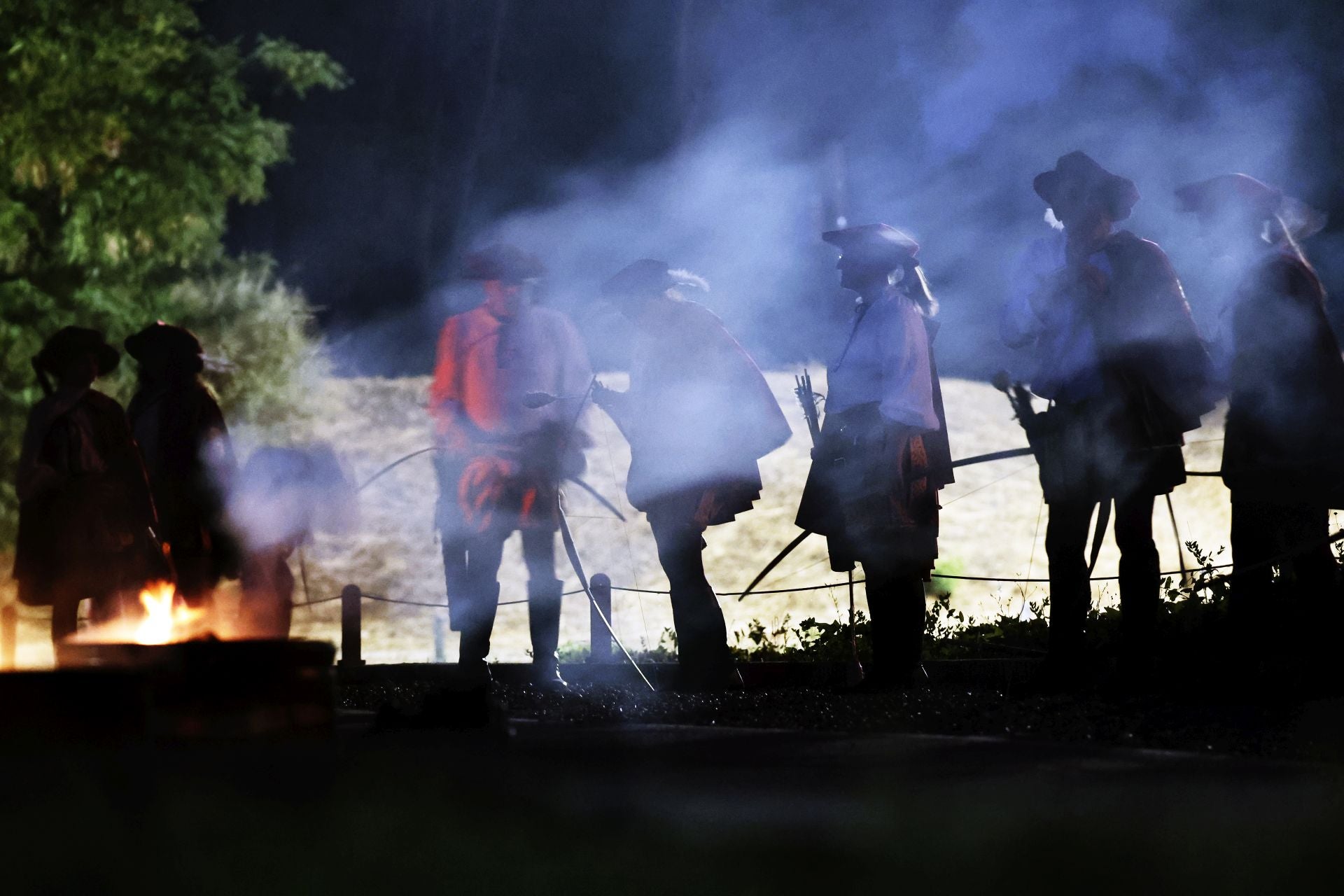 Recreación de la quema de Medina del Campo en la Semana Renacentista